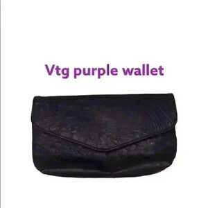 VTG FAUX OSTRIGE LEATHER WALLET